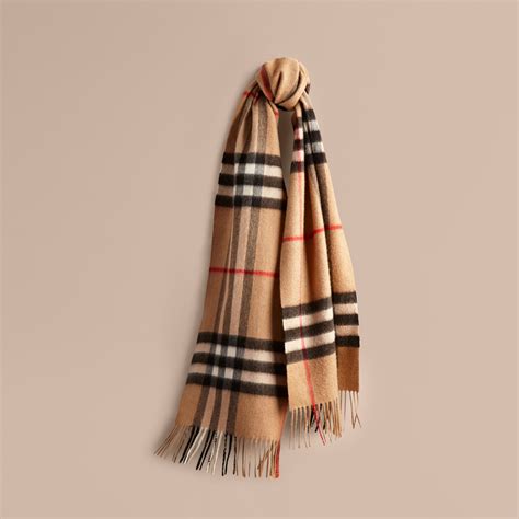 classic check Burberry cashmere scarf